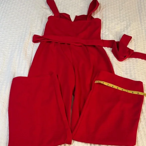 Chic Scarlet Jumpsuit - Picture 10 of 10